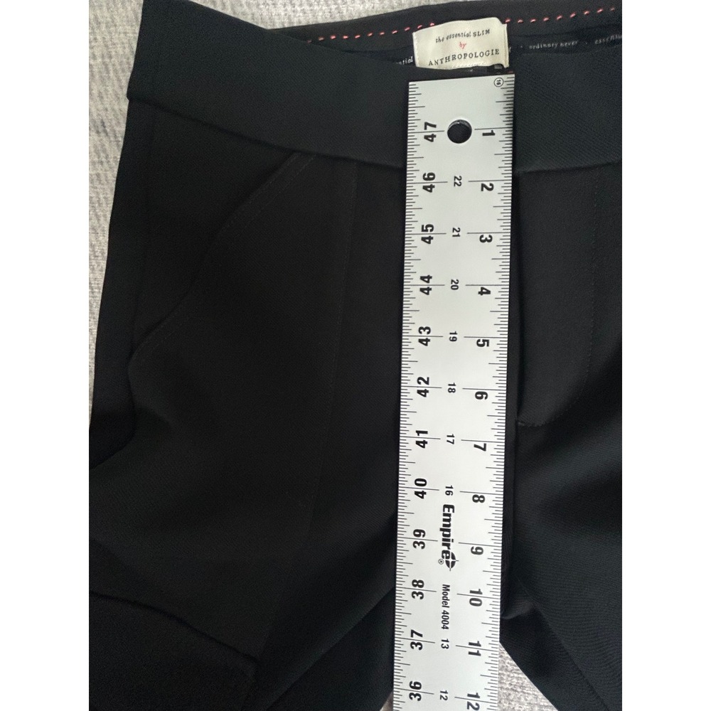 Anthropologie the essential SLIM Black Cargo Ankle Pants Womens Size 2 - Picture 14 of 16